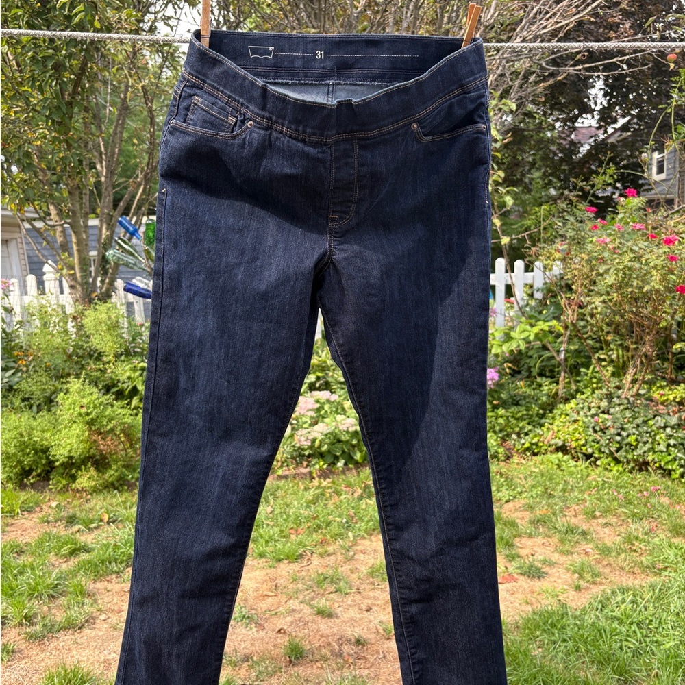 Classic Dark Blue Skinny Jeans for Women